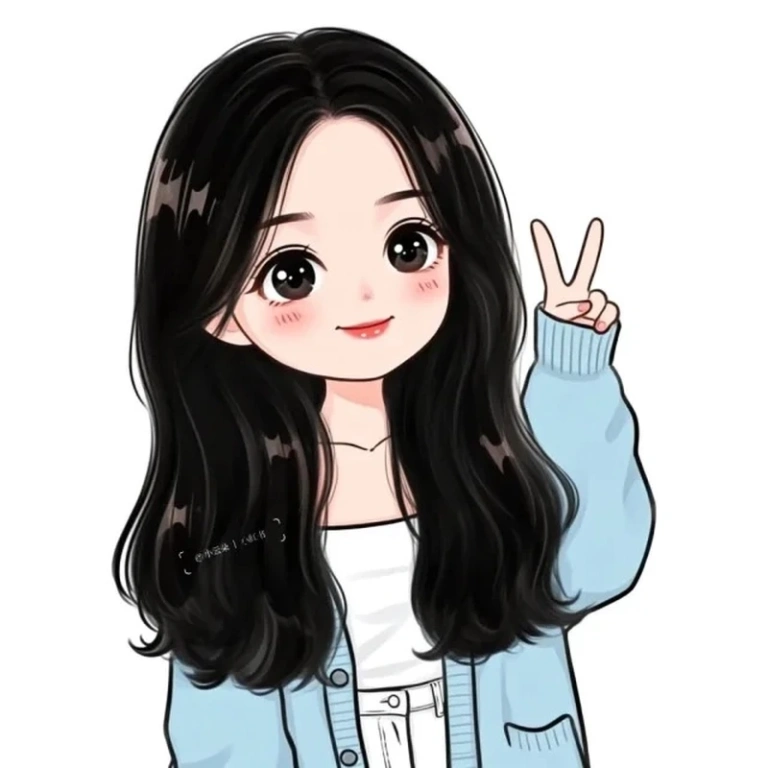Bộ ảnh hình nữ cute chibi dễ thương gây sốt hiện nay