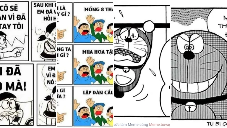Bộ sưu tập meme doremon chế cực hài cho giới trẻ