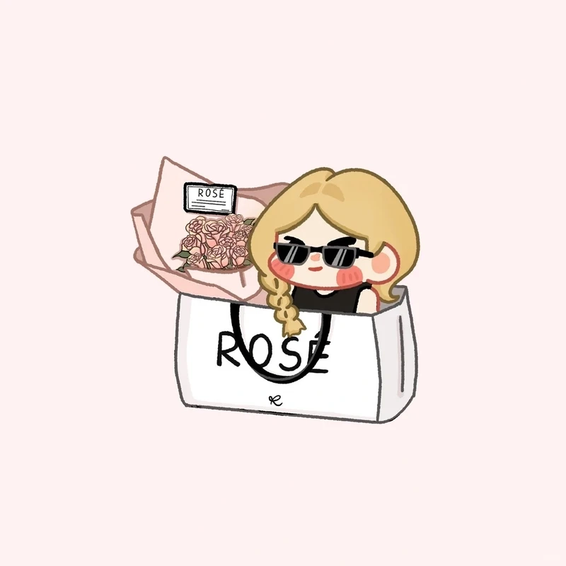 Bộ sưu tập rosé chibi cực cute dành cho Blink