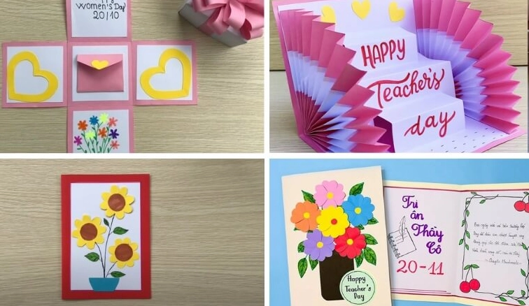 Hướng dẫn 10+ cách làm thiệp 20/11 ý nghĩa tặng thầy cô