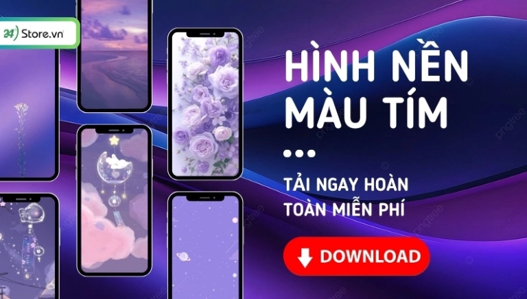 Khám phá ngay hình nền avatar màu tím cute độc đáo cho năm 2026