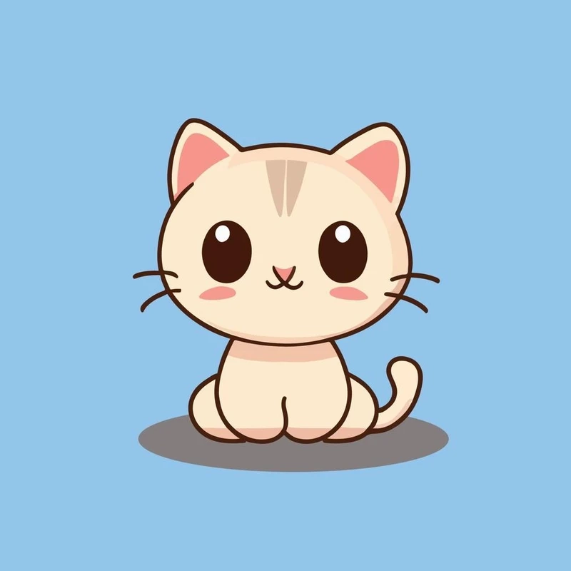Lưu ngay ảnh cute mèo chibi cho ngày thêm vui