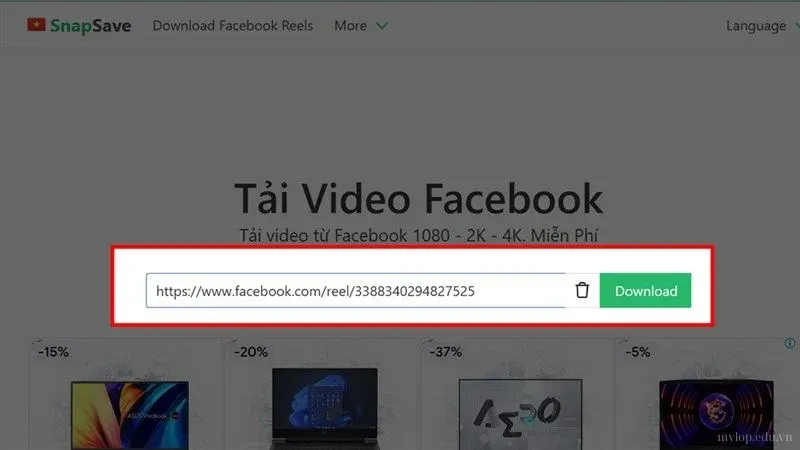 tải video facebook 5