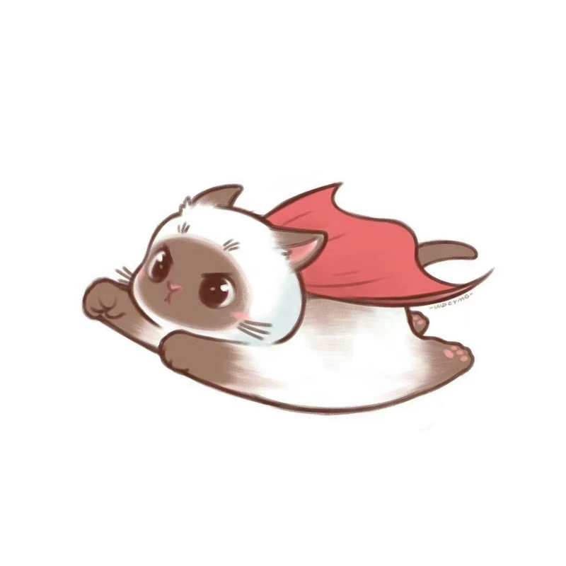 Trang trí màn hình bằng hình nền cute mèo chibi