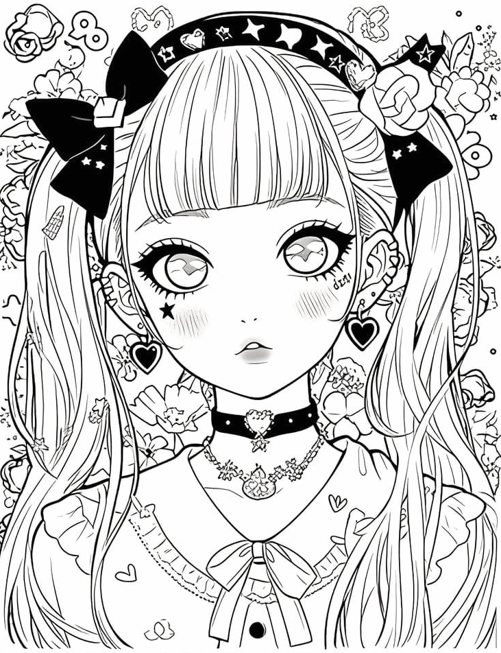 Tuyển tập tranh tô màu anime nữ ngầu: Khơi dậy sáng tạo