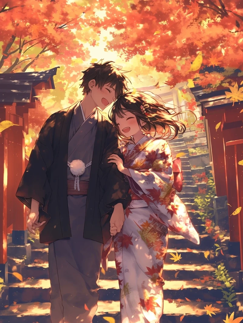 Vibe nhẹ nhàng từ cặp đôi dễ thương anime